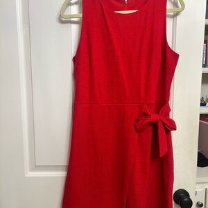 LOFT outlet Red Tie Front Dress
